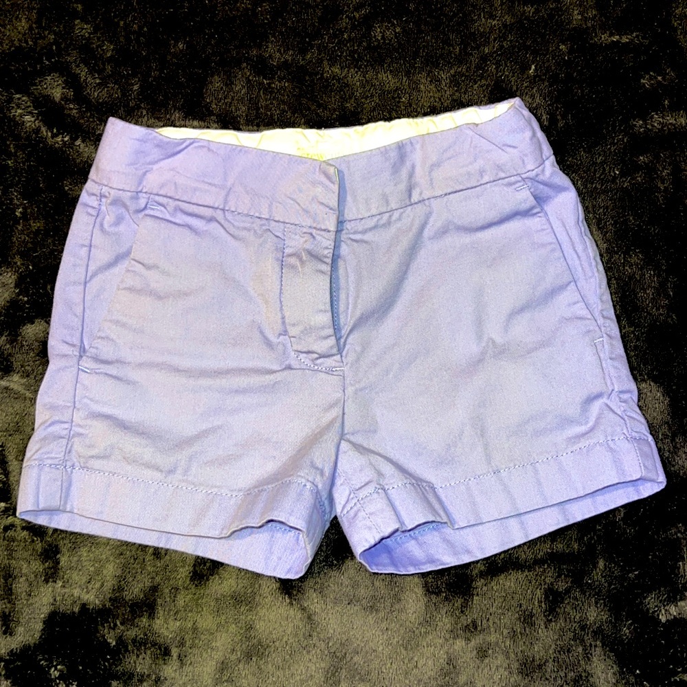 J. Crew Crewcuts Periwinkle Colored Khaki Chino Shorts